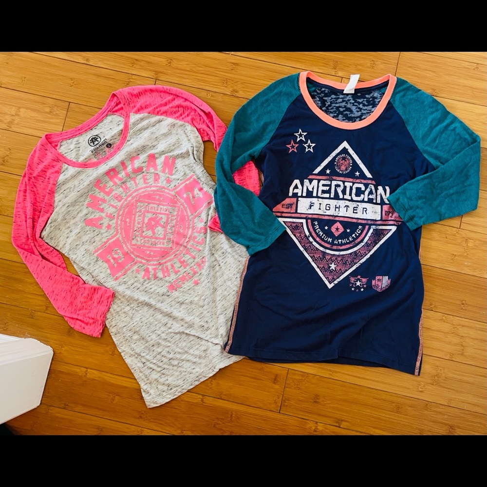 American Fighter 3/4 Sleeve baseball tees